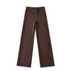 Women's Autumn Spicy Girl High-Waisted Knit Wide-Leg Pants - Versatile, Comfortable, Slimming, Casual, Floor-Length