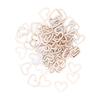 200pcs Heart Embellishments Delicate Hollow Heart Shape Wooden Ornament For Scrapbook Listing DIY Hand Made Crafts
