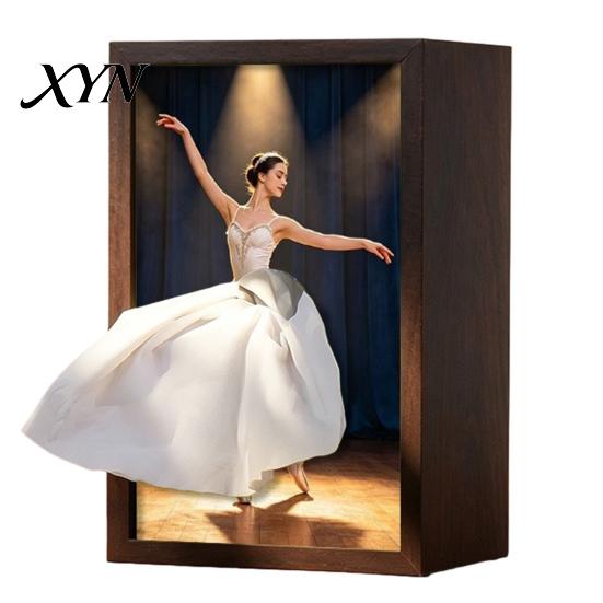 Creative Dress Design Tissue Box Walnut Wood Box, with Artistic Ballet Dancer Skirt Design, Multipurpose Paper Towel Holder for Home Decor Entryway