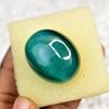 Natural CERTIFIED 97.10 Ct Cabochon Shape Green Cat's Eye Loose Gemstone