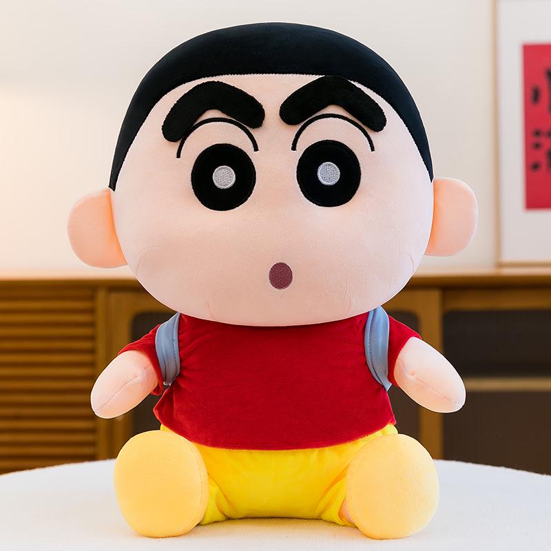 Shin-chan Plush Doll Backpack Style - Cute Anime Pillow Gift for Girlfriend's Birthday