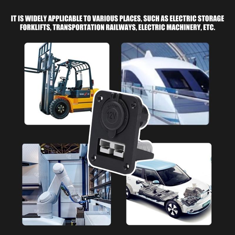 Flexible Installation 50A Suitable Adapter to Cigarettes Lighter & USB Socket ABS for Easy Setups in VehiclE