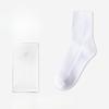 Men's Spring and Autumn Business Embroidery Jacquard Sweat Absorbing Deodorizing Antibacterial Cotton Socks
