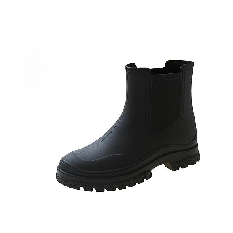 Chelsea Women's Rain Boots Plastic Waterproof Shoes Outdoor Lightweight Water Shoes Non-slip Rubber Shoes