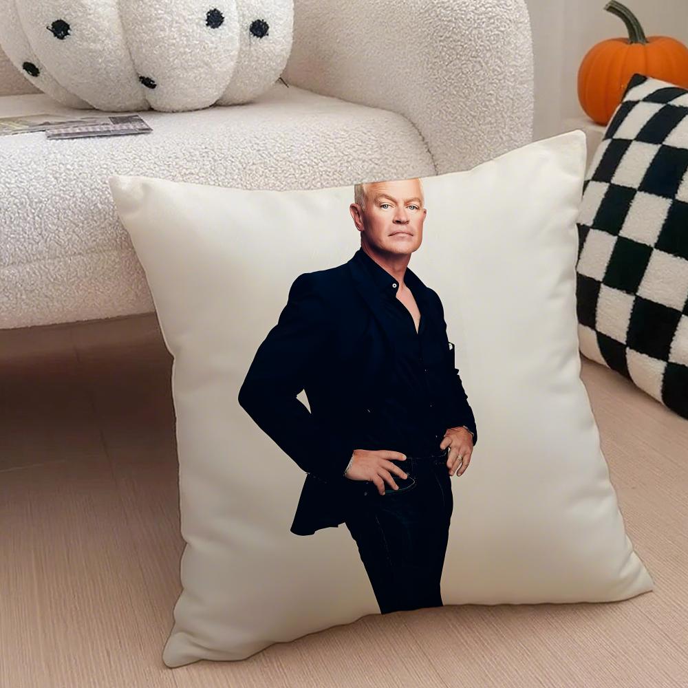 

NNeal McDonough Cushion Cover Throw Pillow Cover Hidden Button Durable Polyester Chair Cushion 30X30cm
