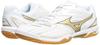 Mizuno Wave Fang PRO Badminton Shoes, White/Gold, Size 25.5 cm, 2E