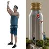 1/64 Miniature Figure Climbing Tiny Small Decorative Scene Figurine for Photography Prop