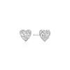 Ania Haie Silver Pavé Heart 925 Silver Stud Earrings E074-01H