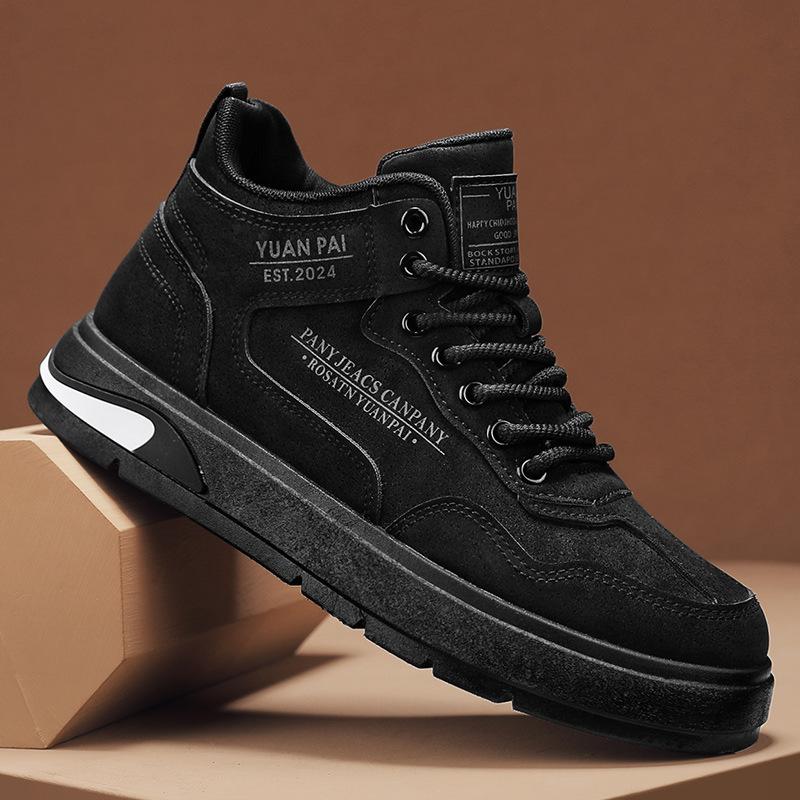 Martin Stiefel High-Top Britischer Stil In Mid-Top Schuhen Leder Oberfläche Wasserdicht Lokomotive Freizeit Schuhe