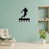 1pc Promotion Football Receiver Sport  Key Hooks Holder  Small 6 Inch Wide Hallway Key Holder Bathroom Towel Hooks Wall Sticker