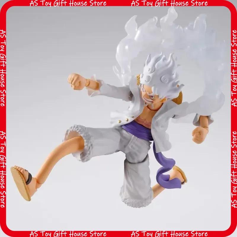 One Piece Monkey D Luffy Gear 5 Sun God Nika Super Movable Action Figure Interchangeable Faces Multiple Accessories Anime Decor