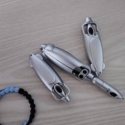 New Deformation Pen Creative Airplane Pen 0.5mm Black Ballpoint Writing Pen Fashion Foldable Pen Student Relax Toy Decompression