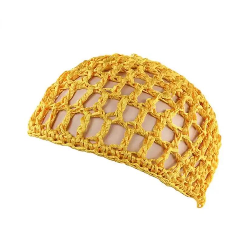 Häkel-Haarnetz mit Hohlmaschen, gewebte Haarkappe, Haube, Nachtmütze, Schlafkappe für Damen, Perücken-Kopfbedeckung, Zubehör zum Schlafen