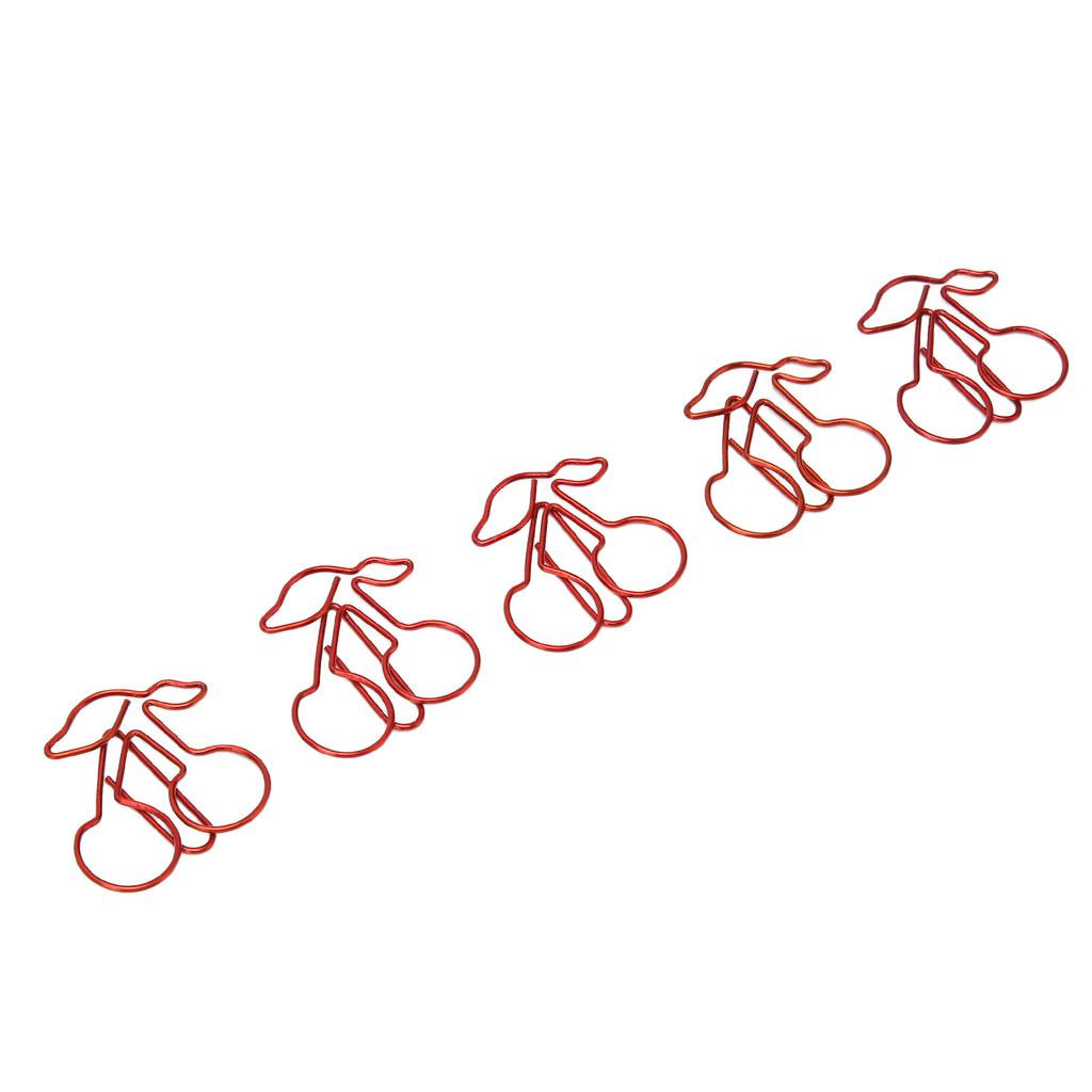 50PCS Paper Clips Slip Resistant Portable Exquisite  Fruit Shape Document Organizing for Home