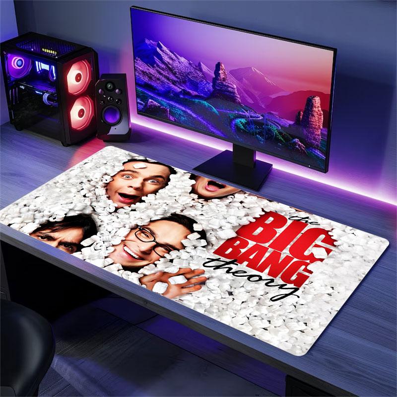 The Big Bang Theory Mouse Pad, Large Gaming Desk Mat, Non-slip XXL Mousepad for Laptop & Tablet, Mini PC Playmat with Stitched Edges