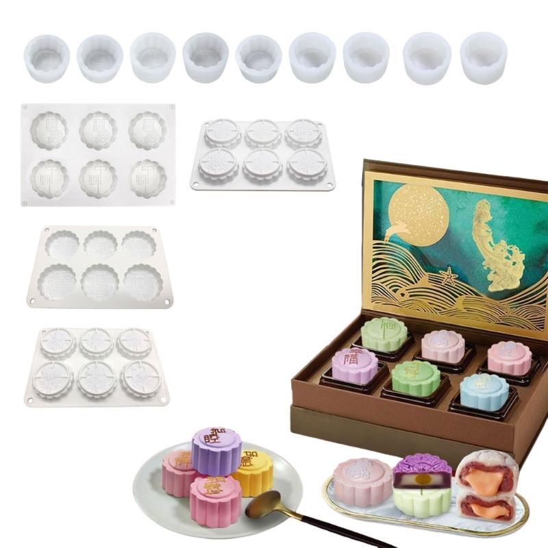 Silicone Pastrys Molds 3D Cake Moulds Baking Moulds Various Shape Silicone Dessert Moulds Silicone Texture for Dessert