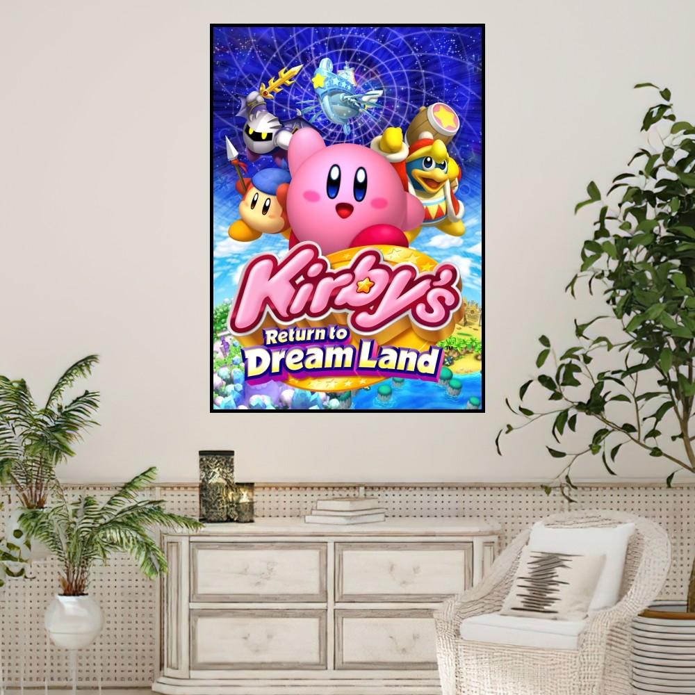 

Cartoon Cute K-Kirby Game Poster Prints Wall Painting Bedroom Living Room Wall Sticker Office Small 21x30cm No Framed