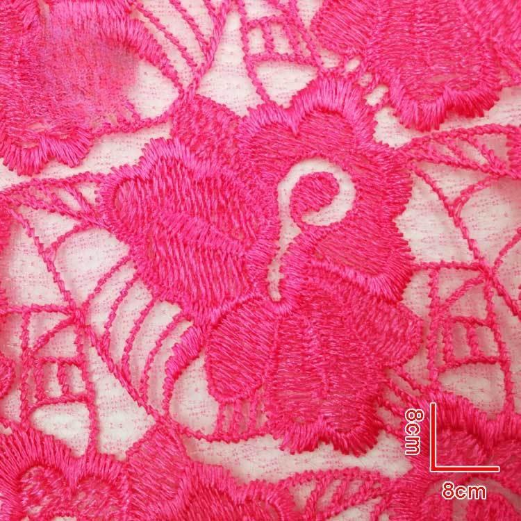 Koronkowe akcesoria w pełni rozpuszczalne w wodzie, tkanina haftowana jedwabiem poliestrowym, tkanina haftowana z siatką diamentową na spodzie