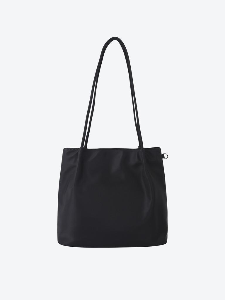 Shoopen Nylon Pintuck Medium Shoulder Bag (Hpabgfa05Q Re) Hpabcgav03