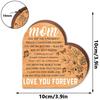 MZ1021-1031 Mother's Day Heart Wooden Desktop Ornament