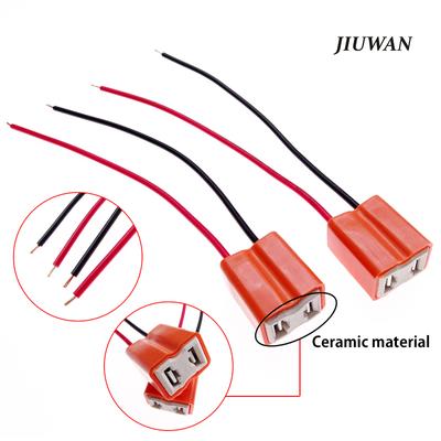 1 paio H7 ceramica spina femmina filo luce presa adattatore connettore cablaggio auto faro lampadina base 12 V resistente al calore elevato