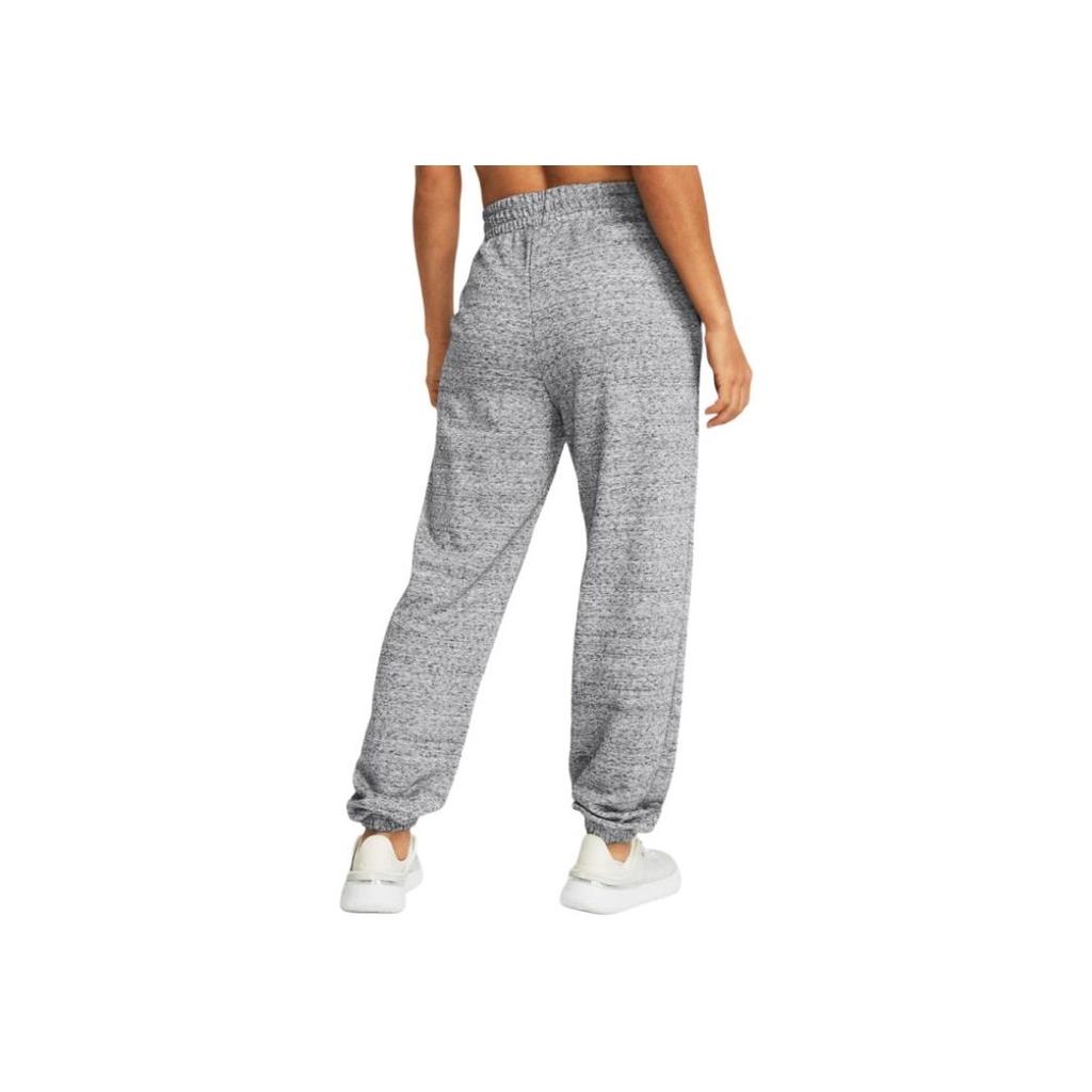 Under Armour Casual Breathable Lace-Up Mid-Rise Knitted Sports Pants Women Bottoms Gray 1382774-011