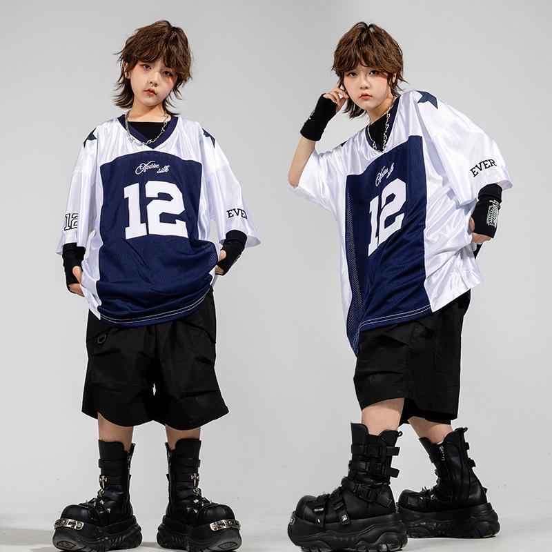 Kids' Silver Hip Hop Dance Costume Set for Boys & Girls