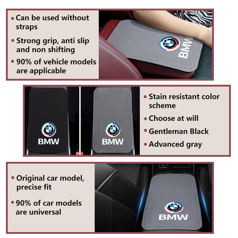 Universal Armrest Pad Car Seat Center Console Arm Rest Mat For BMW Performance M2 M3 M4 X1 X3 X4 X5 E87 X7 E91 G20 TMBCU1