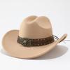 European, American and Western Cowboy Hats Can Be Worn In All Seasons, Outdoor Street Shot Knight Hats, Men's and Women's Personalized Bull Head Jazz