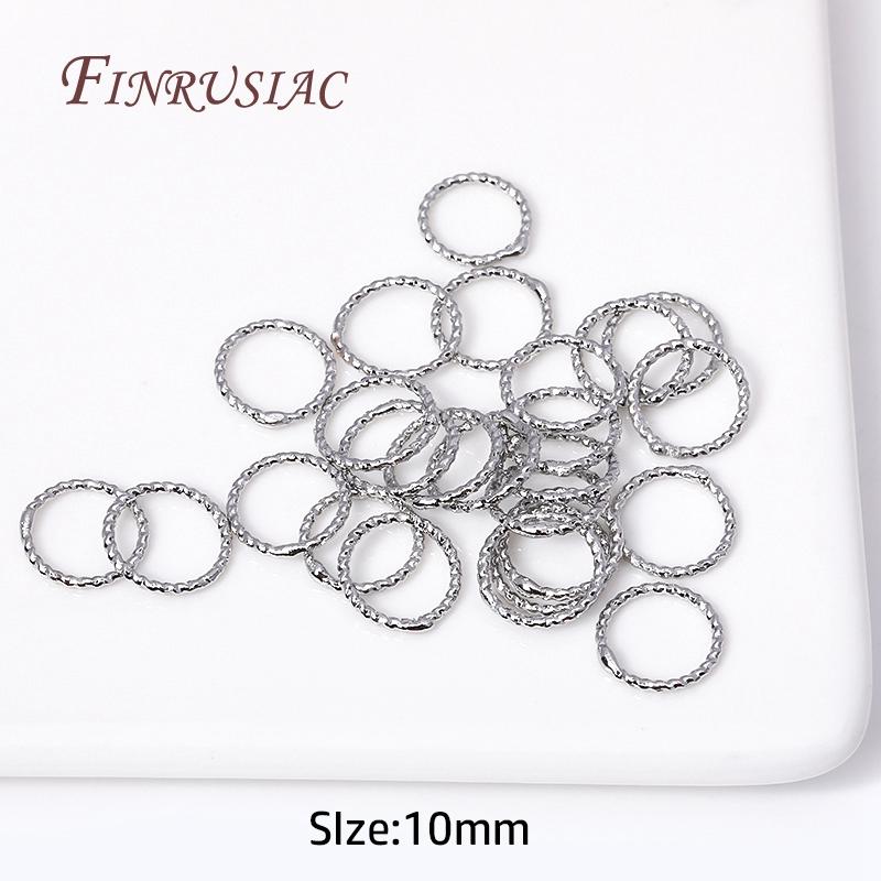 6/8/10/12MM Runde Verdrehte Geschlossene Ringverbinder Für DIY Schmuckherstellung Zubehör Zubehör für Schmuck Großhandel