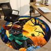 1pc Halloween Cat Chair Carpet for Office Non-Slip, Machine Washable Rug for Office, Room - Holiday Decor, Machine Made yy251016162