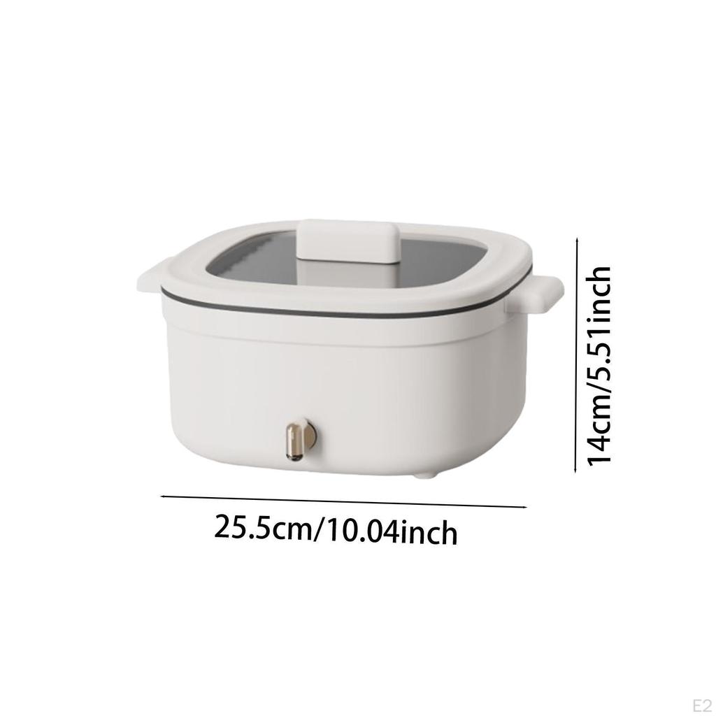 Electric Pot 4.5L Portable for Cooking Soup 13 Persons Egg