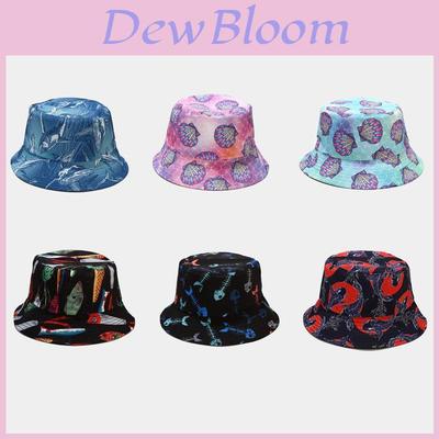 Ocean Animals Pattern Fisherman Hat For Sun Protection Outdoor Summer Men Women