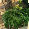 1 Set 28 Leaves Artificial Fern Wedding Faux Greenery Outdoor Garden Yard Plastic Plants Fake Fern Leaves Home Party Decoration