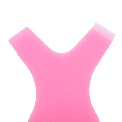 20pcs Eyelash Lift Brush Y Shape Eyelash Grafting Comb Curler AntiSlip Lash Perming Tool(Pink )