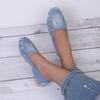 Women Shoes 2026 Spring Autumn Women Casual Flat Shoes Slips Round Toe Denim Flat Loafer Plus Size Jeans Shoes Zapatos Mujer