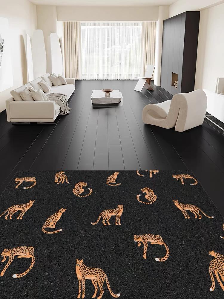 

VIKAMA American Animal Print Carpet for Home Decor, Large-sized Floor Mat for Living Rooms and Bedrooms, Refreshing and Non-slip 60X90CM (2X5.3FT