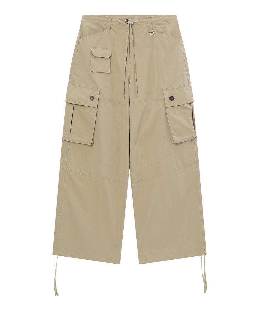 Syupeodeulai Women'S Cargo Wide Pants 2 Dark Beige Sdfldaq47Dbe