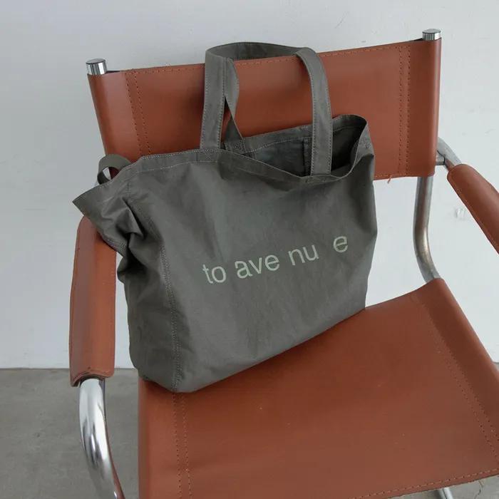 Spaced Logo Eco Bag (Charcoal)
