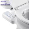 Non-electric Bidet Seat with Dual Spray for Feminine and Buttocks Hygiene