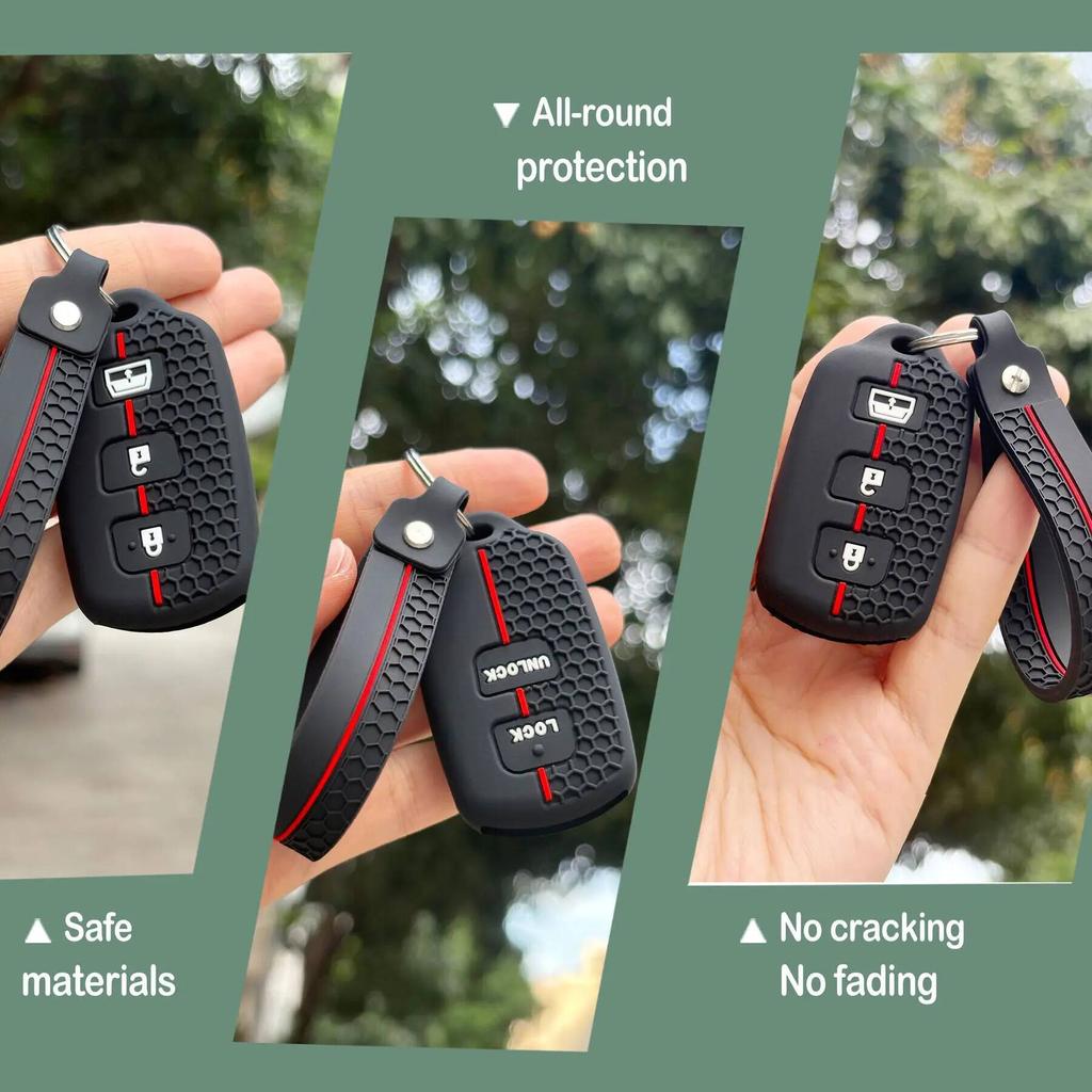 Keychain Protection For Toyota 4Runner Sequoia Matrix Avalon Rav4 Tundra Key Case Fob Accessories