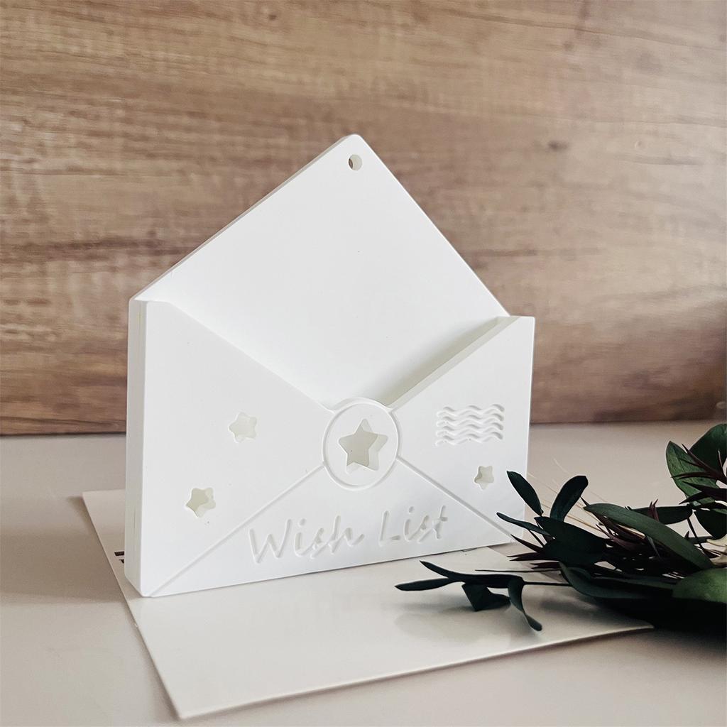 Modische Umschlag Robuste Silikon Schlüsselanhänger Form Set Bastelbedarf Epoxidharz Buchstabenanhänger zum Personalisieren von Schmuck