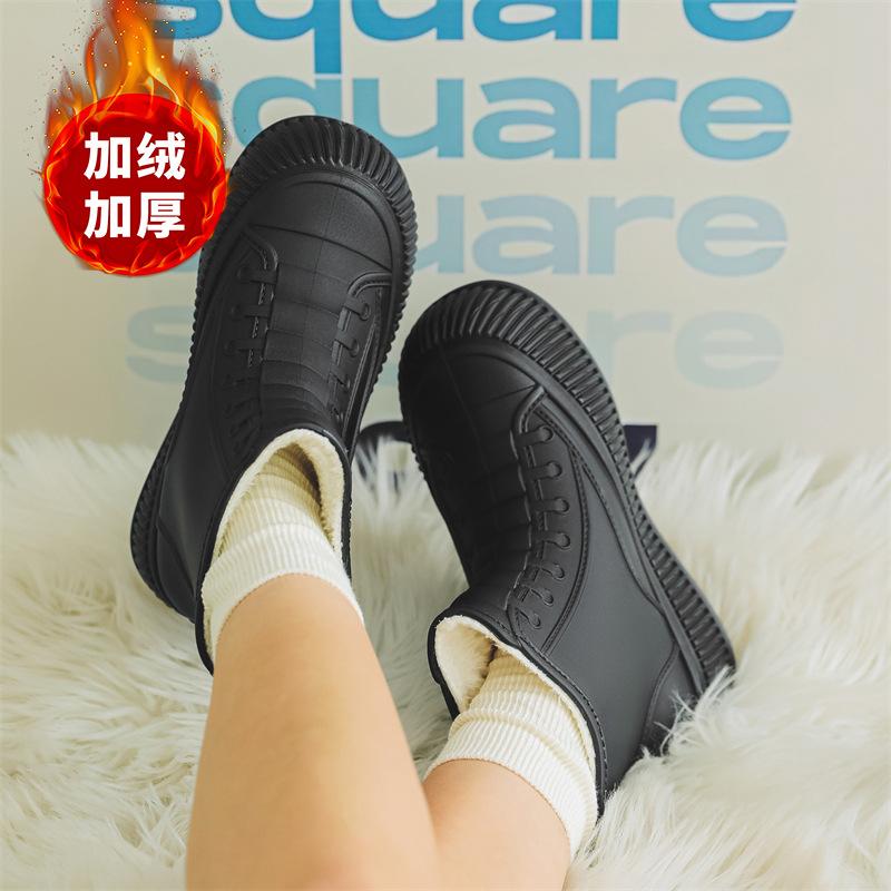 Rain Shoes Women's Rain Boots Water Boots Non-slip Fashion Water Shoes Rubber Shoes Women's Waterproof Shoes