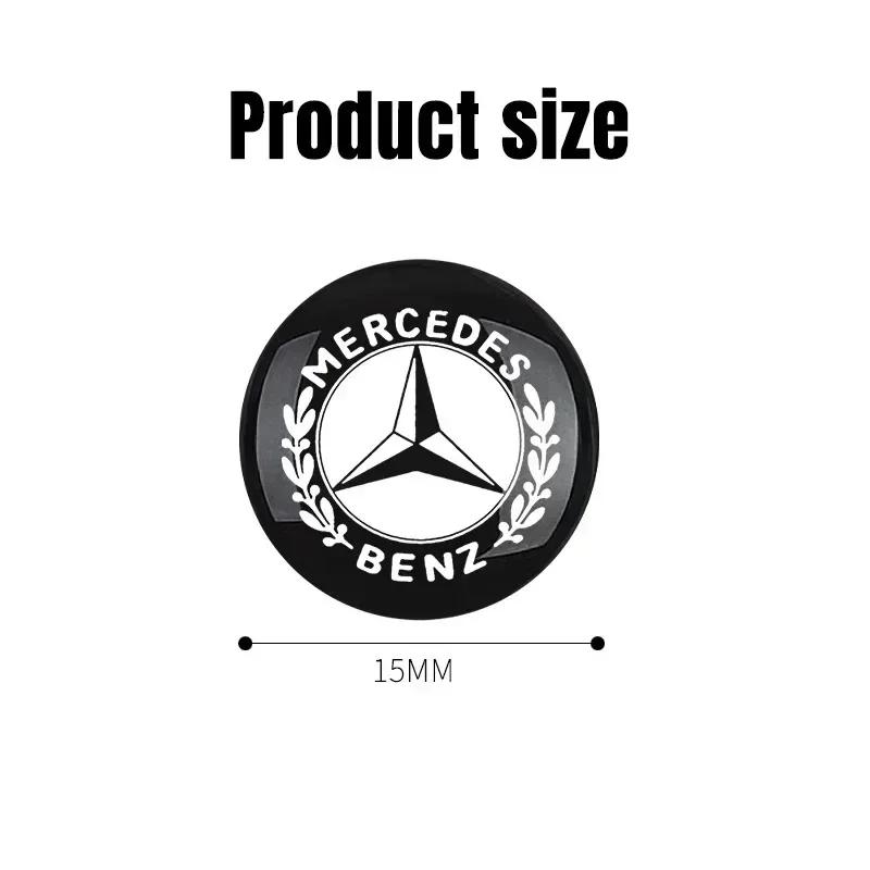 4Pcs Car styling Lock Keyhole Stickers Emblem Protection Mercedes Benz W211 W204 W210 CLA GLA GLE GLS CLS GLC CLA GLA GLK ML BE1