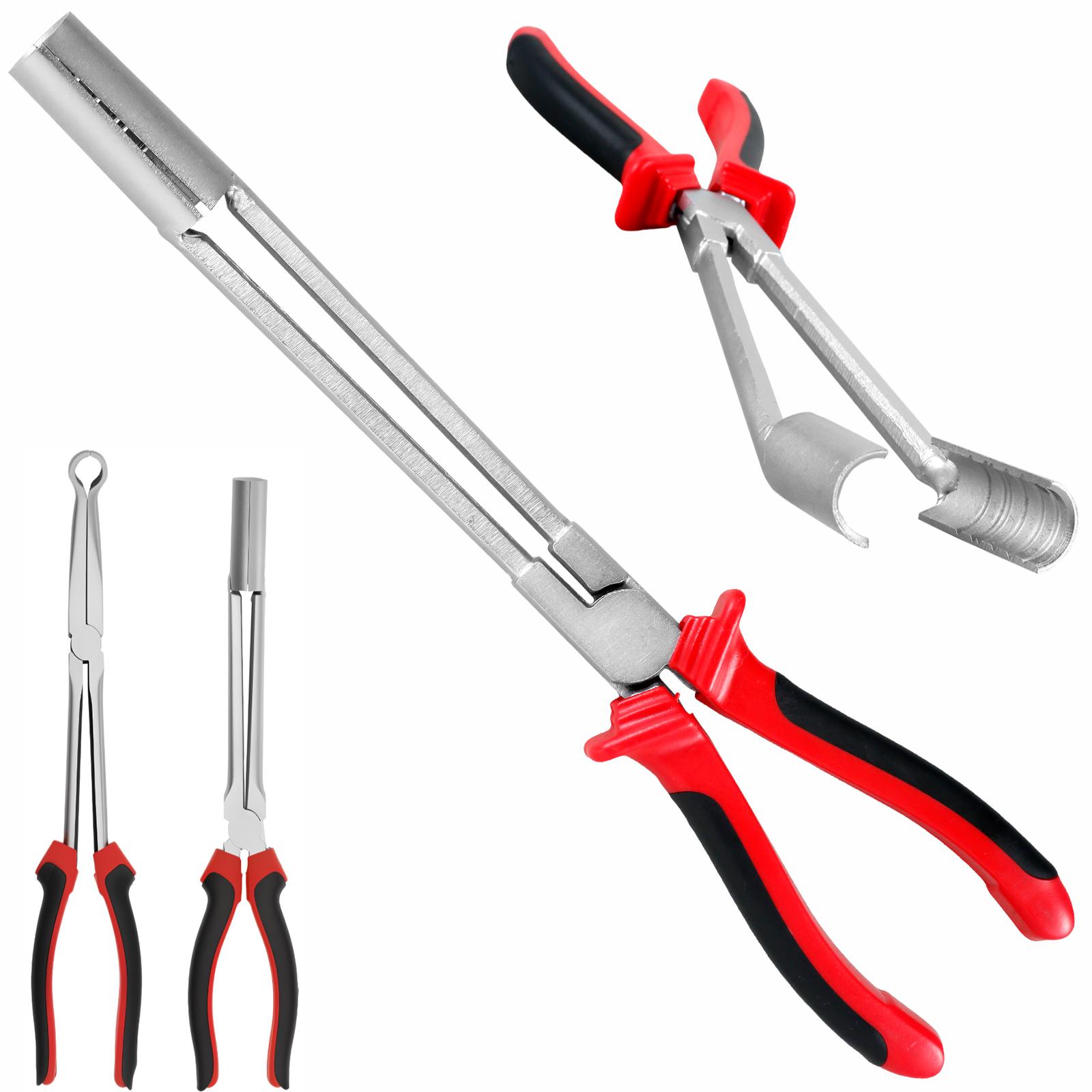 

2pcs Carbon Steel Spark Plug Boot Removal Pliers High Voltage Cable Disassembly Tool Multifunctional Car Wire Removal Pliers For Auto Maintenance красный