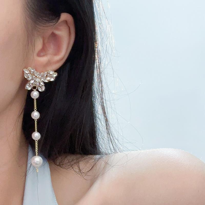 Long Fringed Earrings, Niche Design Sense, High-end Light Luxury Versatile Earrings, Women's Simple Temperament Earrings