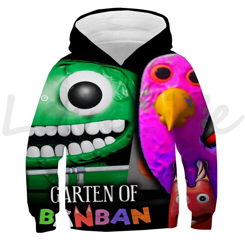 Children Garten Of BanBan Hoodie Boys Girls Sweatshirts Tops Kids Cartoon Pullover Harajuku Hoody Autumn Outwear Sudadera