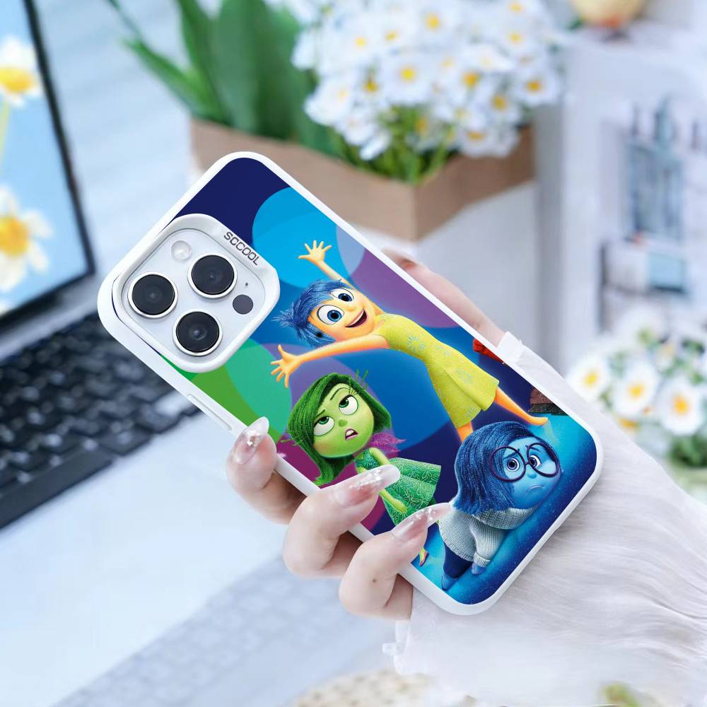 A-Adventure Anime Inside Out    Phone Case For iPhone 16,15,14,13,12,17,Pro,MAX white Matte Shockproof Cover
