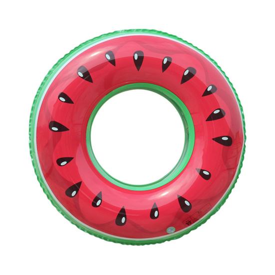 Oppblåsbare fruktbadeleker for barn voksne vannmelon kiwi appelsinformede gummibaderinger svømmering for sommerbassengfest innsjø strand