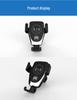 Automatic Gravity Wireless Car Charger & Phone Holder with Air Vent Mount, 10W/15W Fast Charging